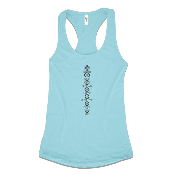 Vertical Chakras - Spring Colors