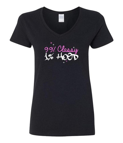 99% Classy 1% Hood V-Neck