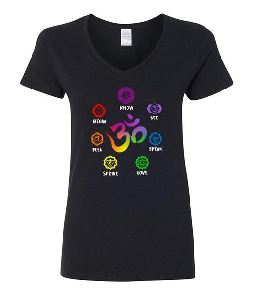 Cat Chakras V-Neck