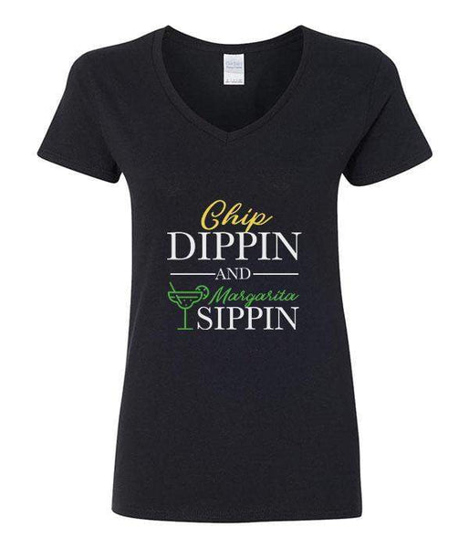 Chip Dippin' & Margarita Sippin' - V-Neck