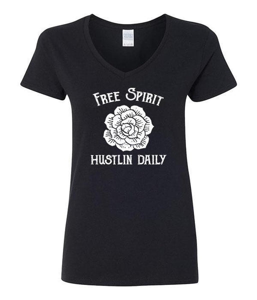 Free Spirit Hustlin' Daily V-Neck