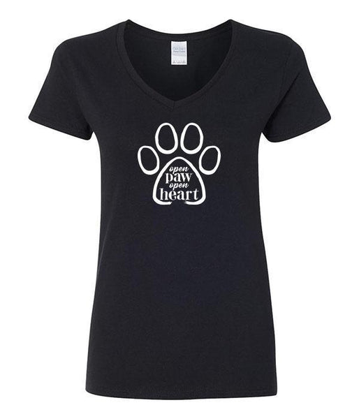 Open Paw Open Heart V-Neck