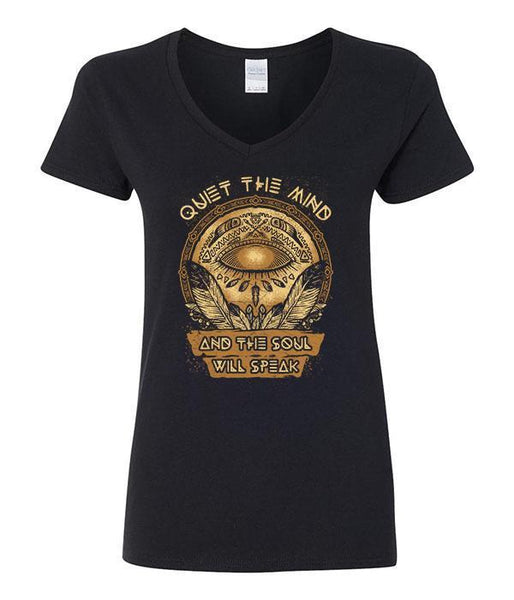 Quiet The Mind And The Soul Will Speak V-Neck