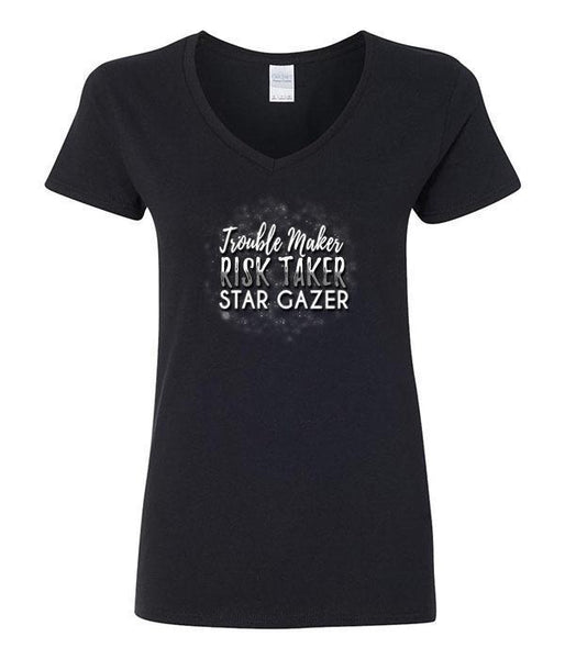 Trouble Maker Risk Taker Star Gazer V-Neck