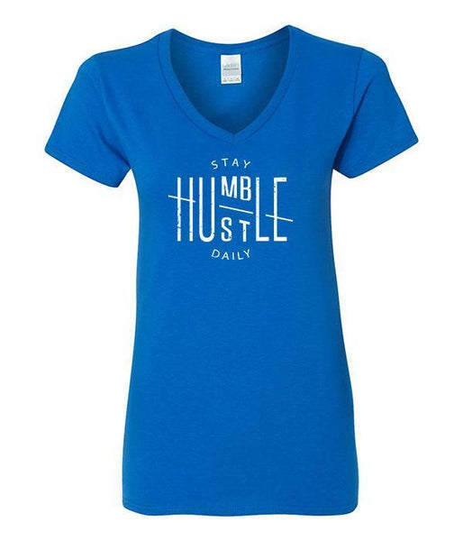 Stay Humble Hustle Daily V-Neck