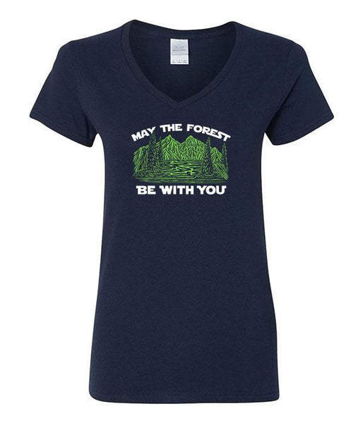 May The Forest Be With You V-Neck