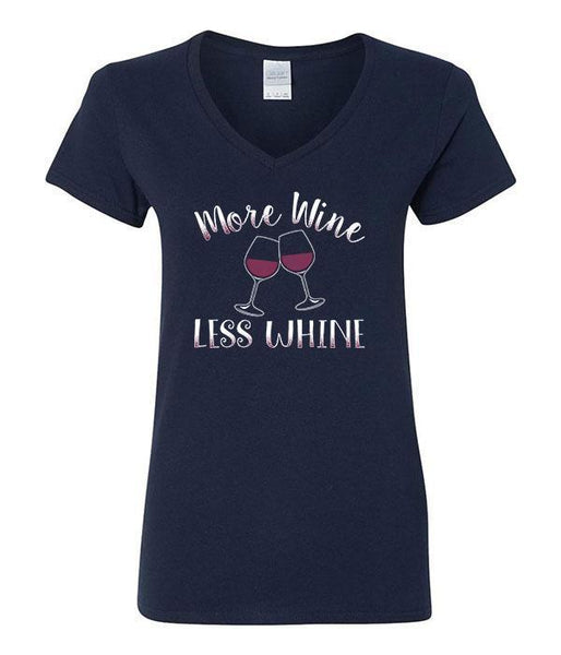 More Wine Less Whine V-Neck