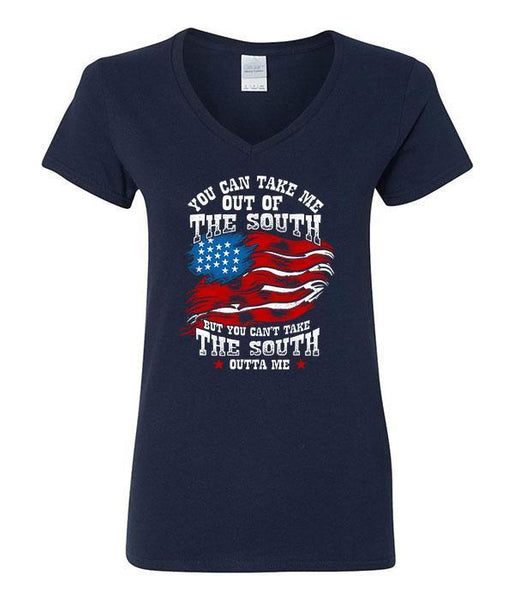 You Can Take Me Out Of The South But You Can't Take The South Outta Me V-Neck