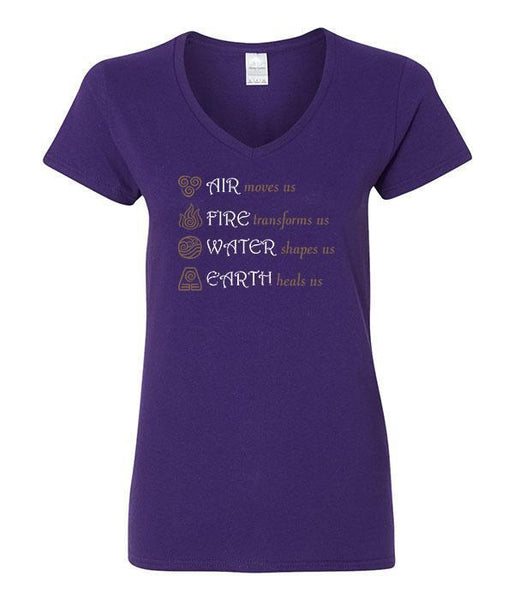 Air Moves Us Fire Transforms Us V-Neck