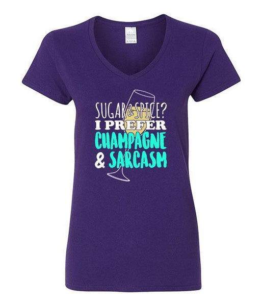 Champagne & Sarcasm V-Neck