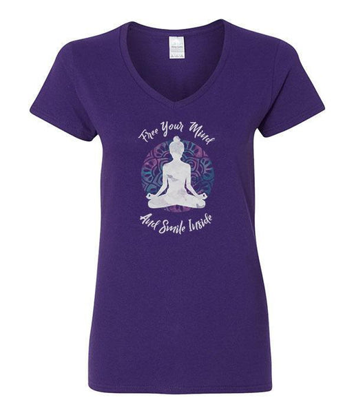 Free Your Mind & Smile Inside V-Neck