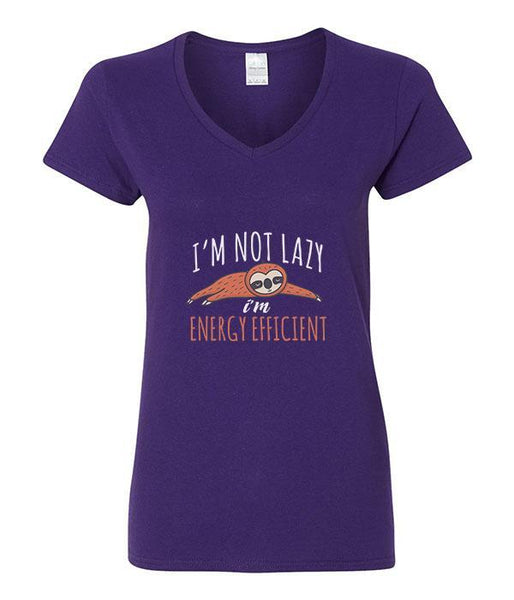 I'm Not Lazy, I'm Energy Efficient - V-Neck