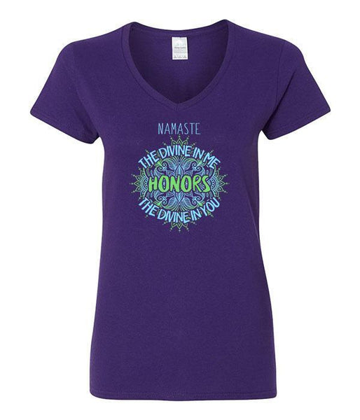 Namaste The Divine In Me Honors The Divine In You V-Neck