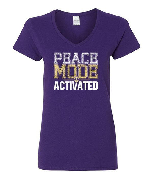 Peace Mode Activated V-Neck