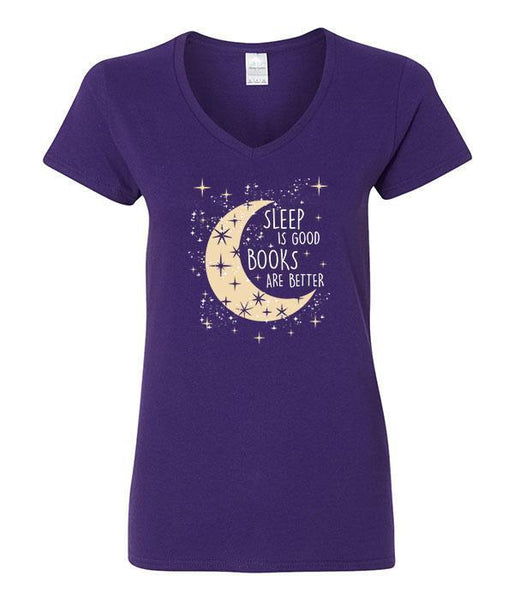 Sleep Is Good Books Are Better V-Neck