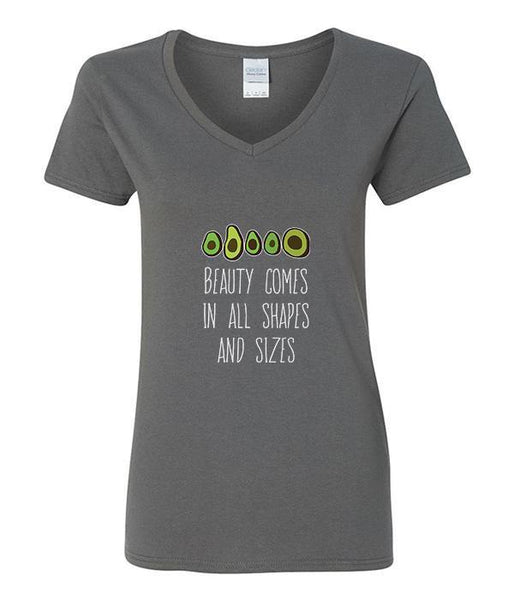 Beauty Comes In All Shapes & Sizes [Avocado] - V-Neck