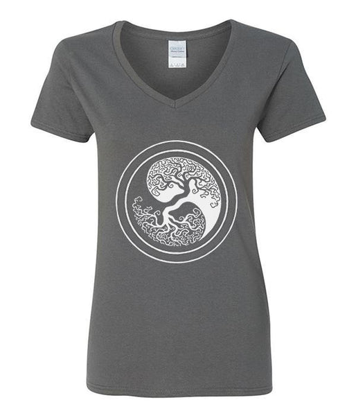 Tree of Life Yin Yang - V-Neck