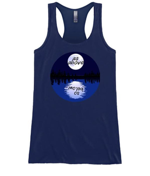 As Above So Below Moon Reflection