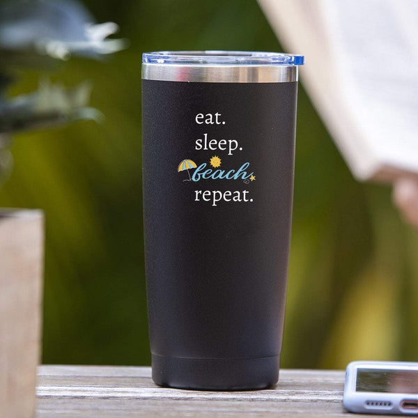 eat. sleep. Beach. repeat. - Tumbler