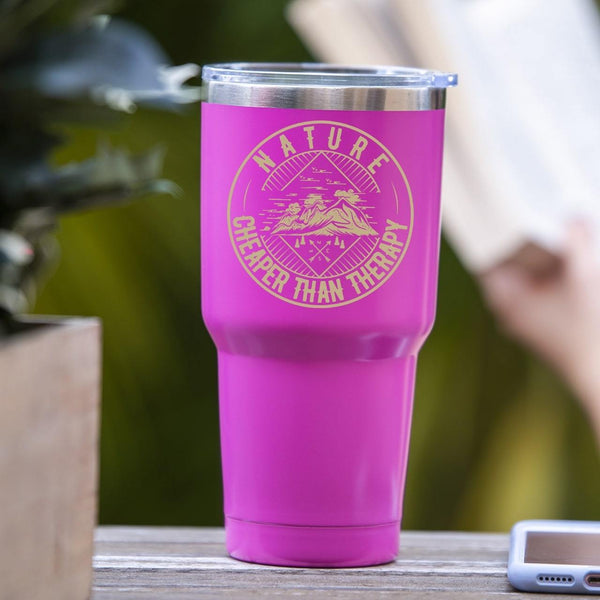 Nature Cheaper Than Therapy Tumbler