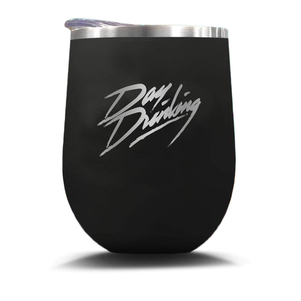 Day Drinking - Stemless Wine Glass