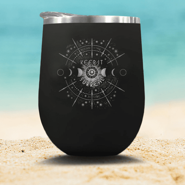 Keep It Surreal - Stemless Wine Glass