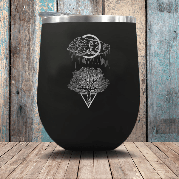 Rainy Tree - Stemless Wine Glass