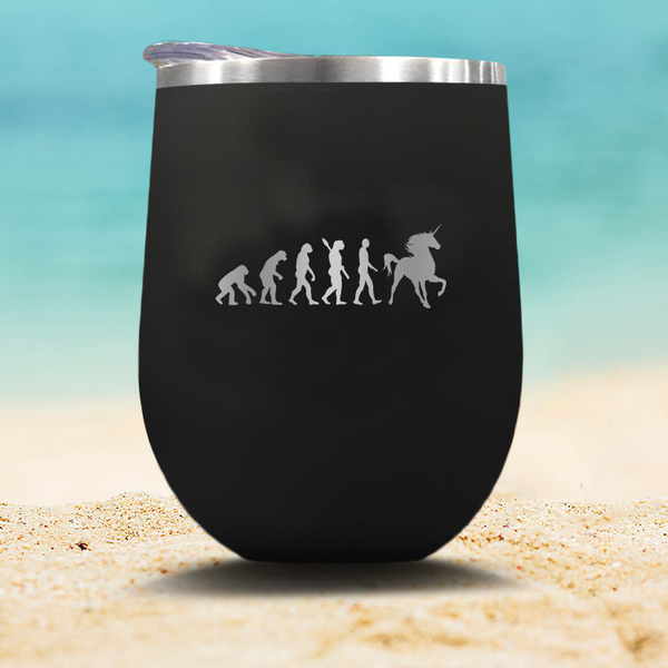 Unicorn Evolution - Stemless Wine Glass