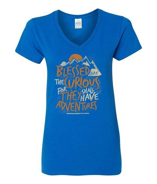 Blessed Are The Curious V-Neck  [Sale] Size Medium